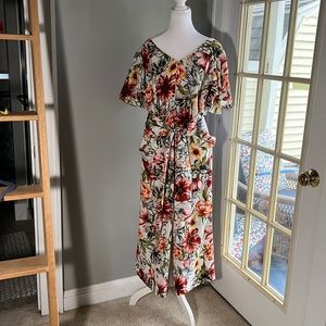Jones Jumpsuit, size 10, multi-colored, floral print